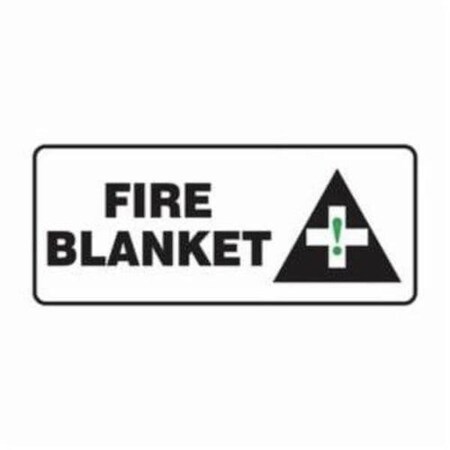 Accuform First Aid Sign, Text Legend, Legend SAFETY SHOWER, 0055 in Plastic, 10 in Height, 14 in Width MFSD571VP